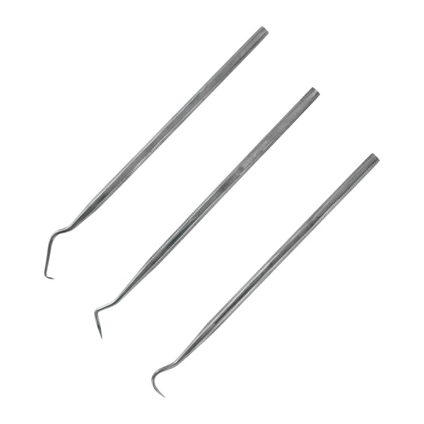 Stainless Steel Probe Set, Precision Modeling & Sculpting Tools with Storage Wallet, 3pc