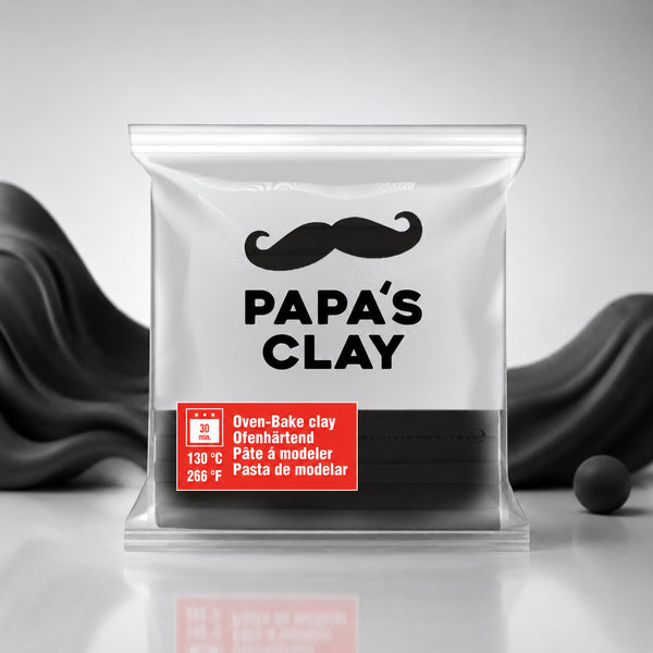 Papa’s Clay Black Polymer Clay