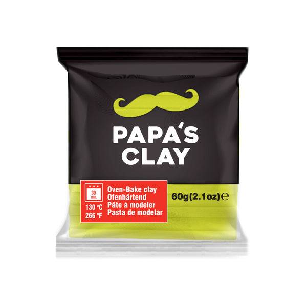 Papa’s Clay Neon Yellow Polymer Clay