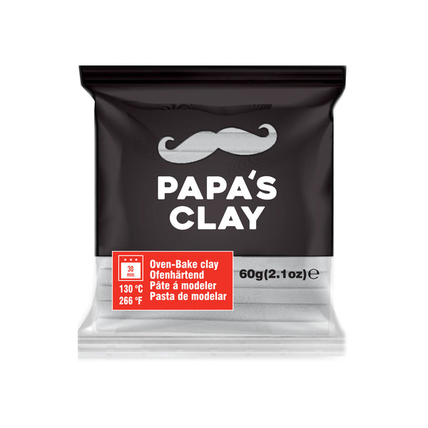 Papa’s Clay Pastel Gray Polymer Clay