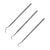 Stainless Steel Probe Set, Precision Modeling & Sculpting Tools with Storage Wallet, 3pc