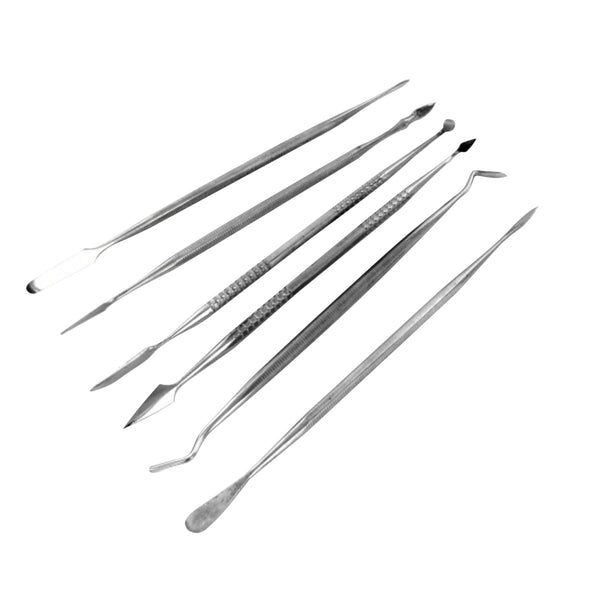 Stainless Steel Carver, Precision Carving & Modeling Tools with Storage Wallet 6pc