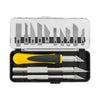 Craft Knife Set 3 Handles with 13 Blades for Precision Cutting & DIY Projects 16pc