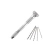 Pin Vice with 5 Precision Drill Bits, Swivel Head & Reversible Collets, Craft and DIY Work