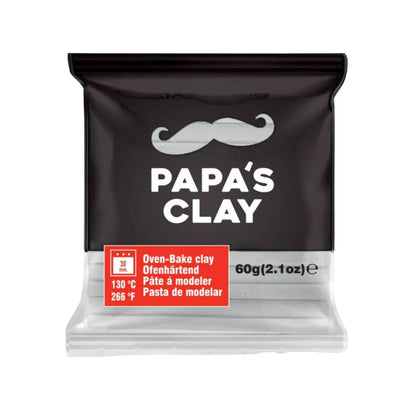Papa’s Clay Pastel Gray Polymer Clay