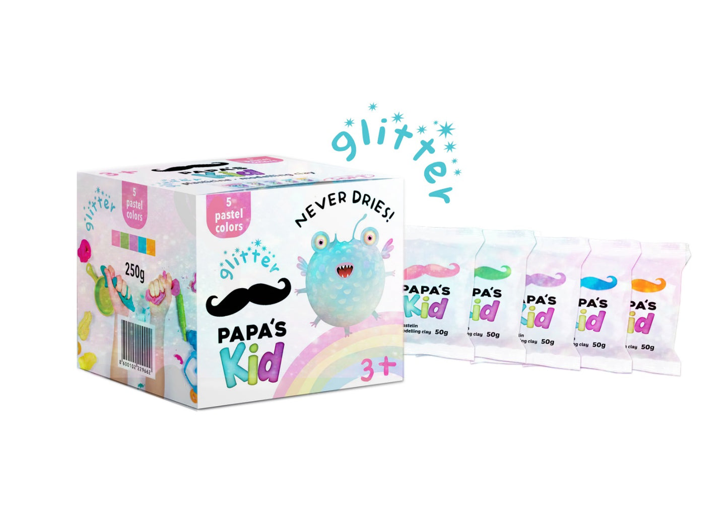 Papa's Kid set pastela/šljokica 250 g