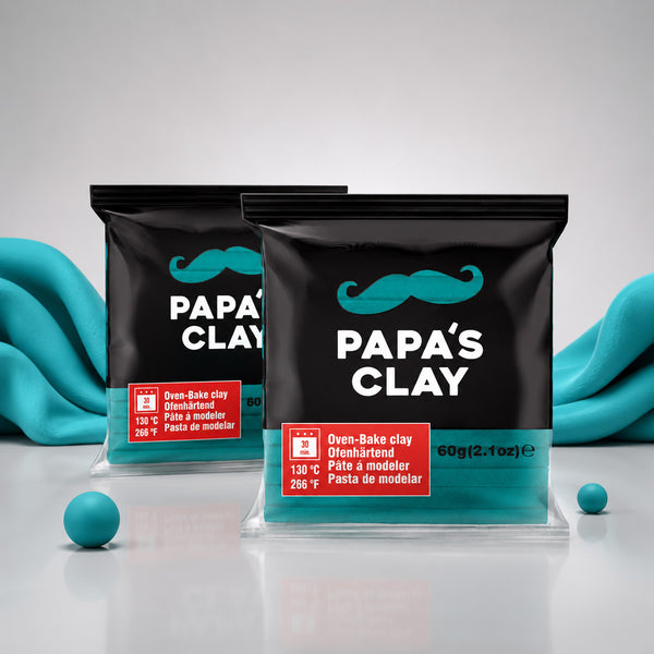 Papa’s Clay Turquoise Blue Polymer Clay