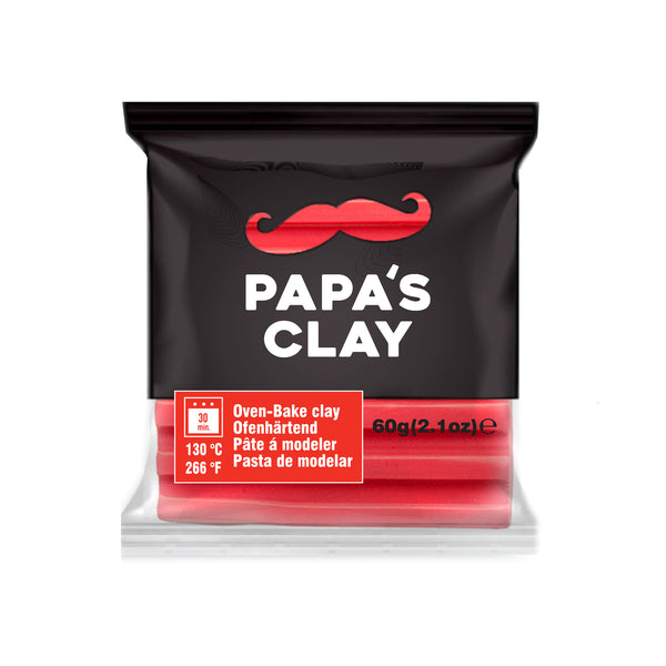 Papa’s Clay Koral Red Polymer Clay