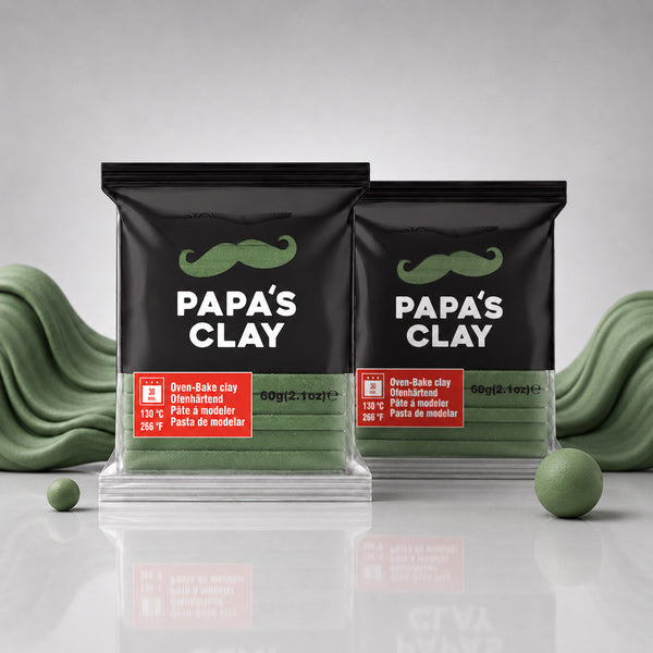 Papa’s Clay Olive Green Polymer Clay
