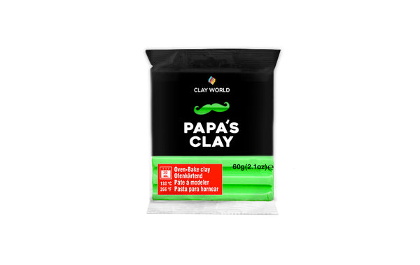 Papa’s Clay Neon Green Polymer Clay