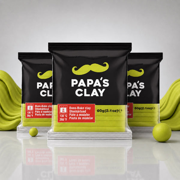 Papa’s Clay Neon Yellow Polymer Clay