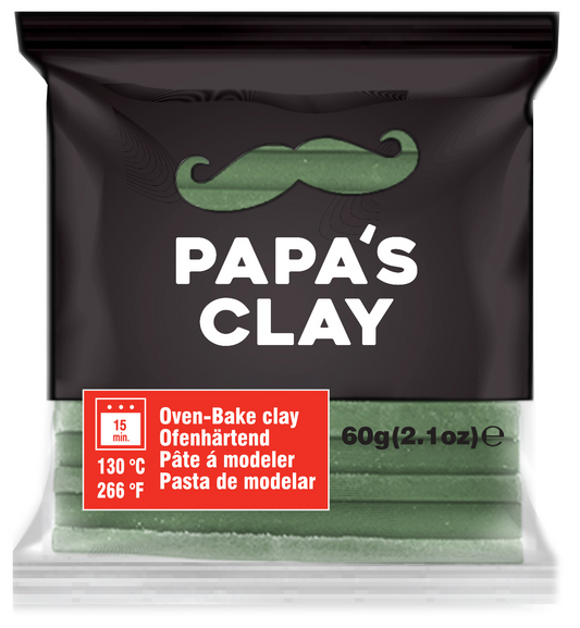 Papa's Clay - Olive Green
