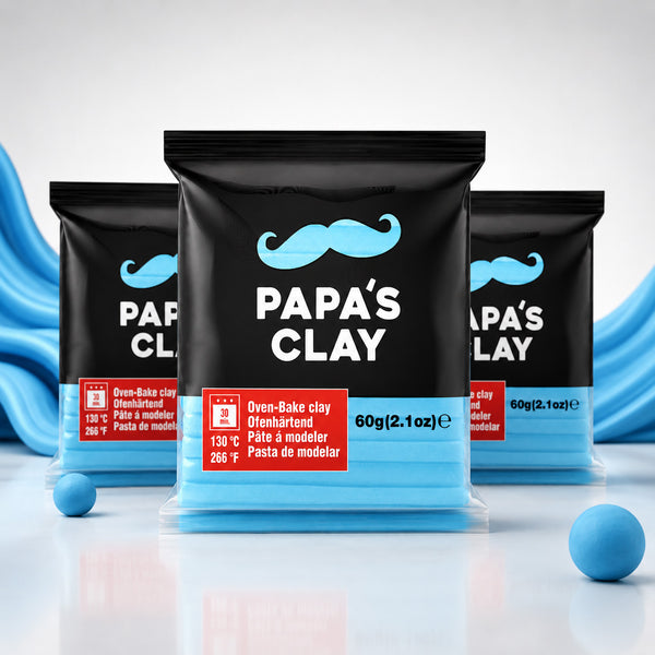 Papa’s Clay Baby Blue Polymer Clay