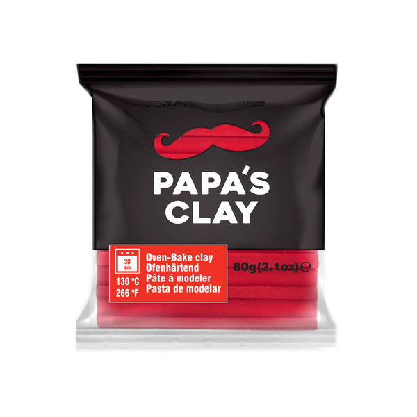 Papa’s Clay Red Polymer Clay