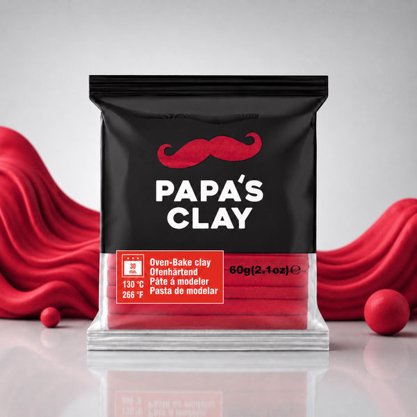 Papa’s Clay Red Polymer Clay